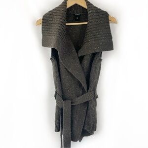 Ann Taylor Shawl Collar Belted Cardigan Sweater